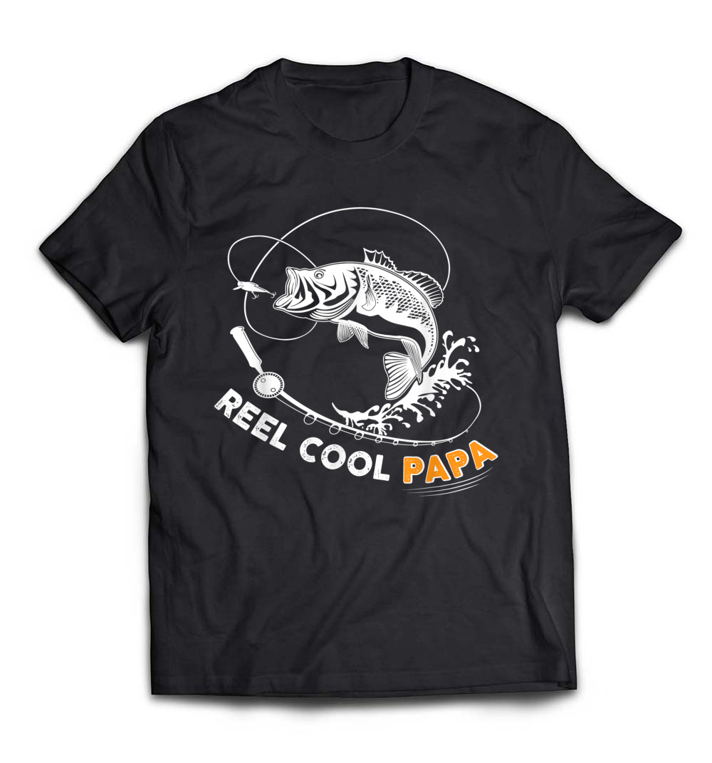 Men’s Reel Cool Papa T-Shirt – The Perfect Father’s Day Gift for Fishing Dads